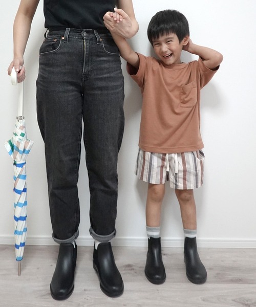 AmiAmi(アミアミ)の「キッズサイドゴアレインブーツ/雨晴兼用(レインシューズ・キッズ・ブラック/ダークアッシュ・34/32/30/31/33)」の19枚目の写真