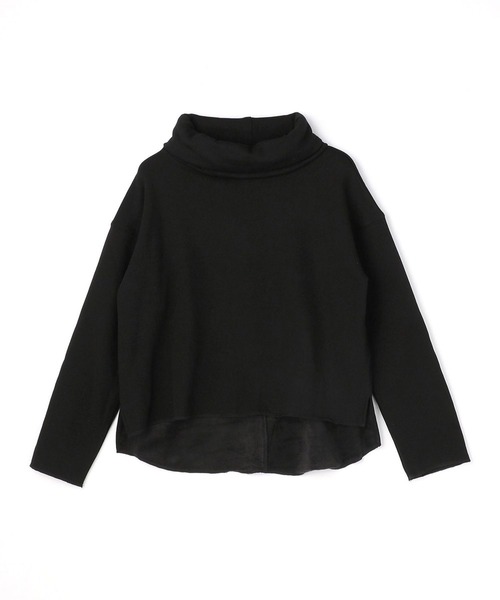 NICOLE white(ニコルホワイト)の「ボリュームネックプルオーバー(Tシャツ/カットソー・レディース・ブラック/チャコールグレー/サックスブルー/モカ・FREE)」の9枚目の写真