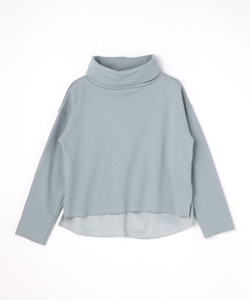 NICOLE white(ニコルホワイト)の「ボリュームネックプルオーバー(Tシャツ/カットソー・レディース・ブラック/チャコールグレー/サックスブルー/モカ・FREE)」の10枚目の写真