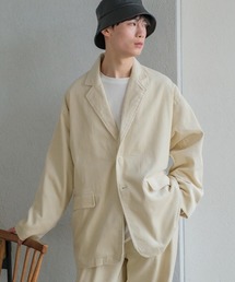 太ピッチ コーデュロイワイド テーラードジャケット
