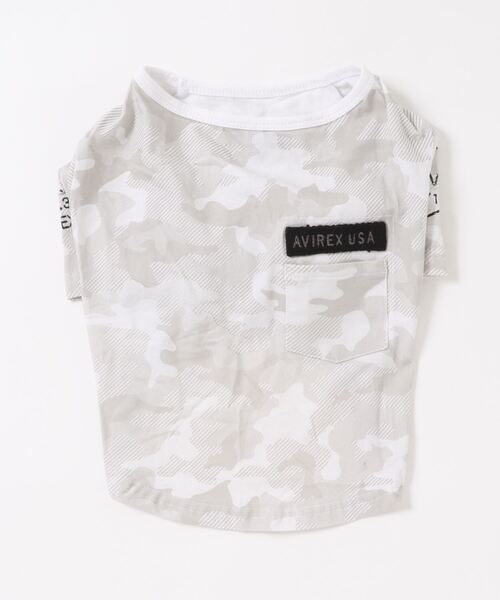 AVIREX（アヴィレックス）の「AVIREX/アヴィレックス/ファティーグTシャツ 中型犬 大型犬サイズ/犬服(ドッグウェア)（ペットウェア・メンズ・ホワイト/カーキ/ブラック×グレー/ネイビー/ホワイト×グレー/ブラック・3M/6L/7L/5L/4L/3S）」の11枚目の写真