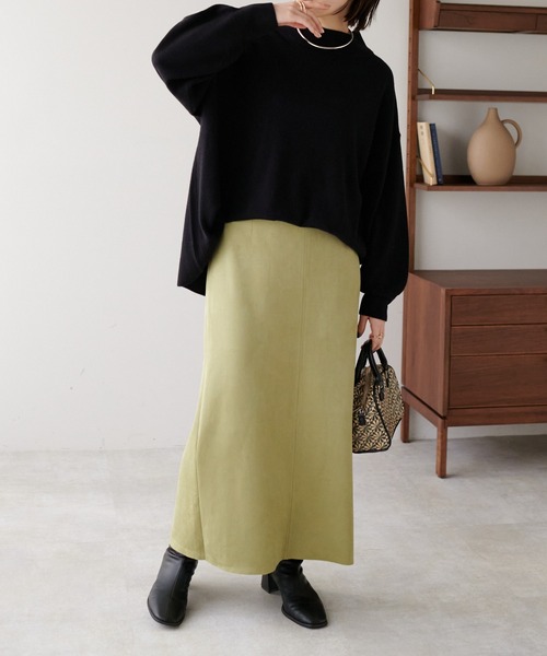 DISCOAT（ディスコート）の「エコスエードナロースカート（スカート・レディース・モスグリーン/ダークグレー/ホワイト系その他・MEDIUM/LARGE）」の21枚目の写真