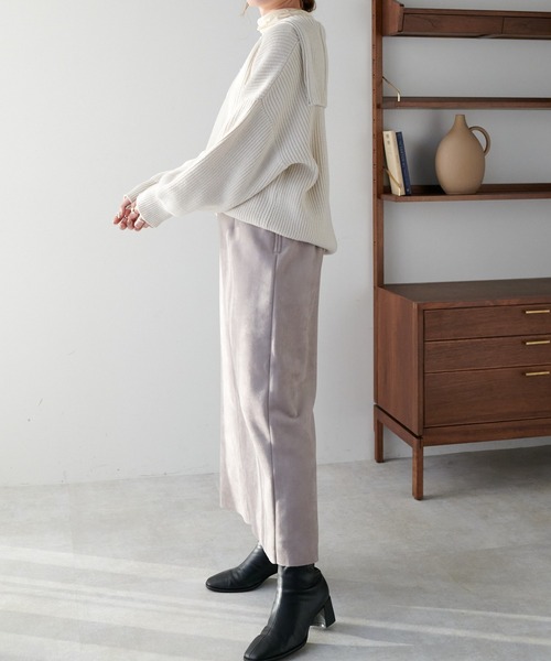 DISCOAT（ディスコート）の「エコスエードナロースカート（スカート・レディース・モスグリーン/ダークグレー/ホワイト系その他・MEDIUM/LARGE）」の8枚目の写真