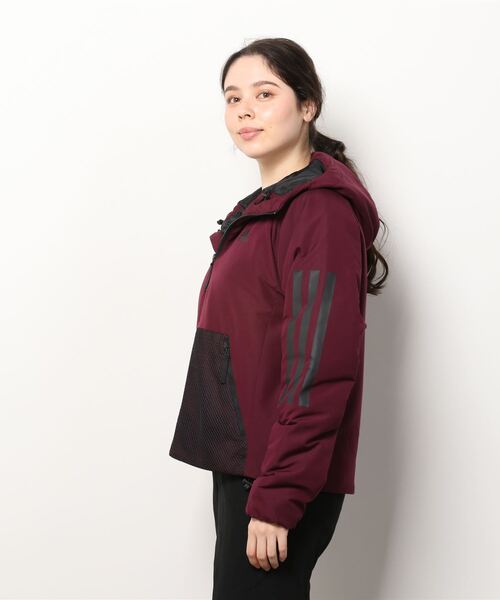 adidas（アディダス）の「バックトゥスポーツ 3ストライプス フード