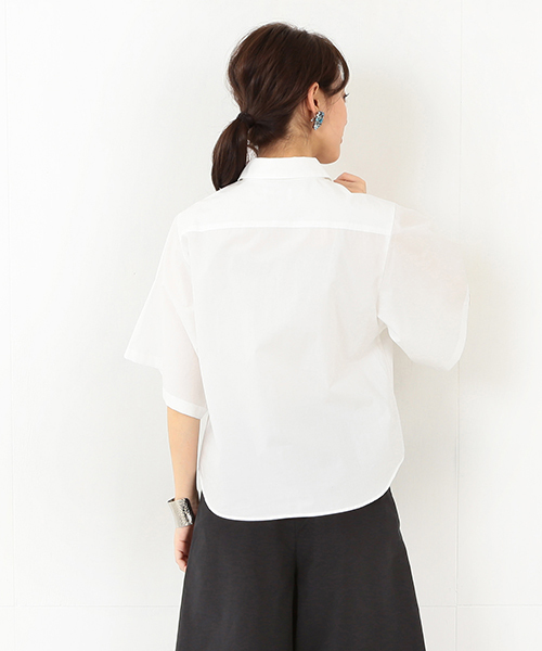 Ray BEAMS（レイビームス）の「●FACTOTUM FEMME / 別注 ワイドシャツ（シャツ/ブラウス・レディース・ホワイト/ブラック・ONE SIZE）」の12枚目の写真