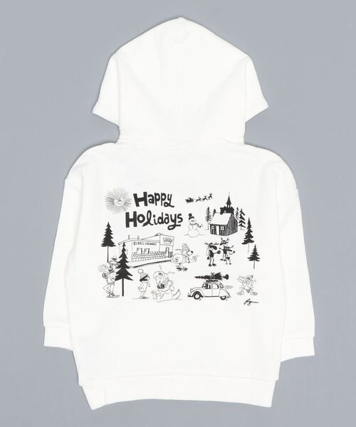 RODEO CROWNS WIDE BOWL（ロデオクラウンズワイドボウル）の「キッズ Ryu Ambe スウェットパーカー（パーカー・キッズ・アイボリー/ブラック/杢グレー・110/120/130/140）」の4枚目の写真