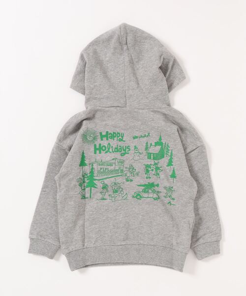 RODEO CROWNS WIDE BOWL（ロデオクラウンズワイドボウル）の「キッズ Ryu Ambe スウェットパーカー（パーカー・キッズ・アイボリー/ブラック/杢グレー・110/120/130/140）」の6枚目の写真