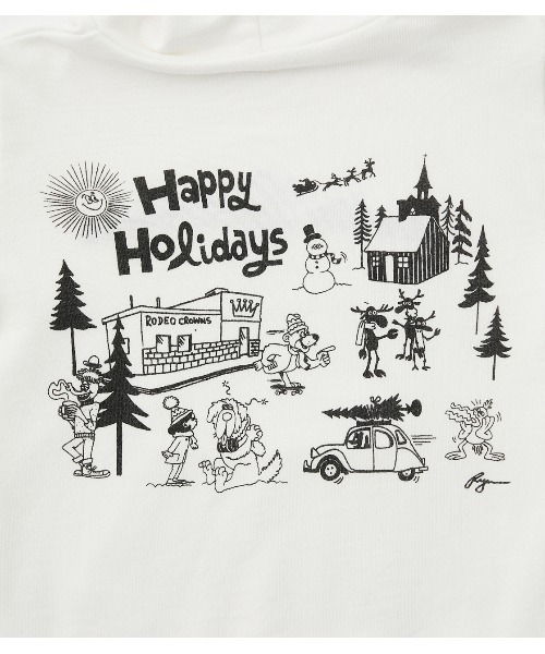 RODEO CROWNS WIDE BOWL（ロデオクラウンズワイドボウル）の「キッズ Ryu Ambe スウェットパーカー（パーカー・キッズ・アイボリー/ブラック/杢グレー・110/120/130/140）」の17枚目の写真