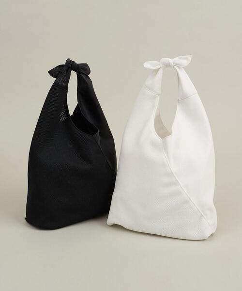BEAUTY&YOUTH UNITED ARROWS（ビューティーアンドユースユナイテッドアローズ）の「BY メッシュコンビタイ リボンショルダーバッグ　∴（ショルダーバッグ・レディース・ホワイト/ブラック・FREE）」の21枚目の写真