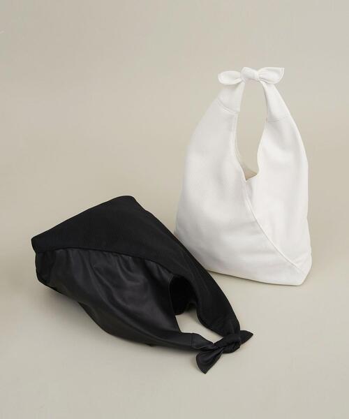 BEAUTY&YOUTH UNITED ARROWS（ビューティーアンドユースユナイテッドアローズ）の「BY メッシュコンビタイ リボンショルダーバッグ　∴（ショルダーバッグ・レディース・ホワイト/ブラック・FREE）」の22枚目の写真