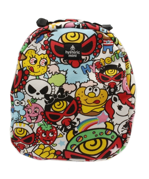 HYSTERIC MINI(ヒステリックミニ)の「Hungry meet the Monsters 総柄 BABYリュック(バックパック/リュック・キッズ・ホワイト系その他/ブラック系その他/グリーン系その他・FREE)」の1枚目の写真