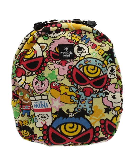 HYSTERIC MINI(ヒステリックミニ)の「Hungry meet the Monsters 総柄 BABYリュック(バックパック/リュック・キッズ・ホワイト系その他/ブラック系その他/グリーン系その他・FREE)」の3枚目の写真