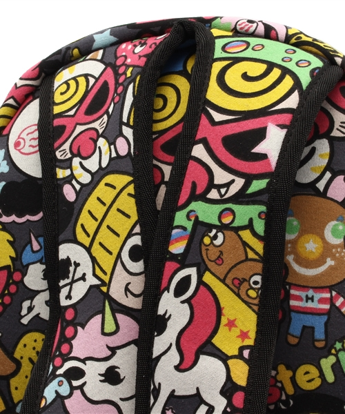 HYSTERIC MINI(ヒステリックミニ)の「Hungry meet the Monsters 総柄 BABYリュック(バックパック/リュック・キッズ・ホワイト系その他/ブラック系その他/グリーン系その他・FREE)」の8枚目の写真