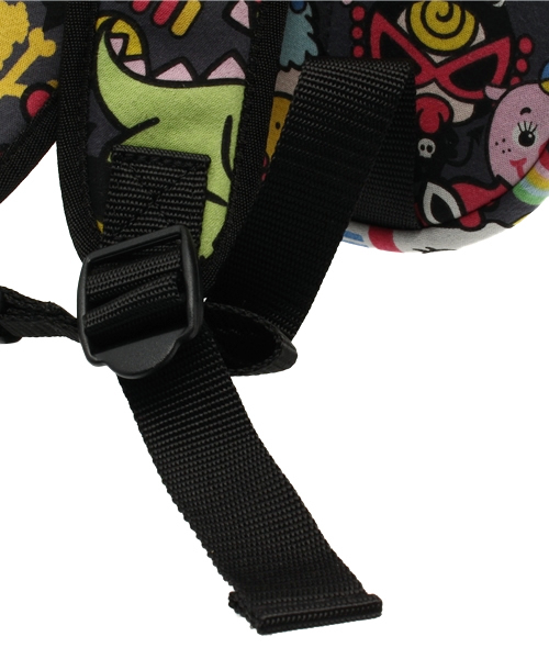 HYSTERIC MINI(ヒステリックミニ)の「Hungry meet the Monsters 総柄 BABYリュック(バックパック/リュック・キッズ・ホワイト系その他/ブラック系その他/グリーン系その他・FREE)」の7枚目の写真