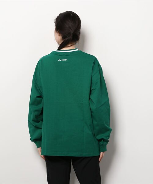 VISION STREET WEAR(ヴィジョンストリートウェア)の「VISION STREET WEAR/リブライン ロゴ刺繍ロンT(Tシャツ/カットソー・レディース・ホワイト/オフホワイト/ブルー/グリーン・LL/M/L)」の9枚目の写真