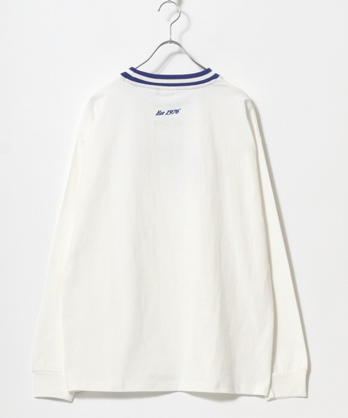 VISION STREET WEAR(ヴィジョンストリートウェア)の「VISION STREET WEAR/リブライン ロゴ刺繍ロンT(Tシャツ/カットソー・レディース・ホワイト/オフホワイト/ブルー/グリーン・LL/M/L)」の15枚目の写真