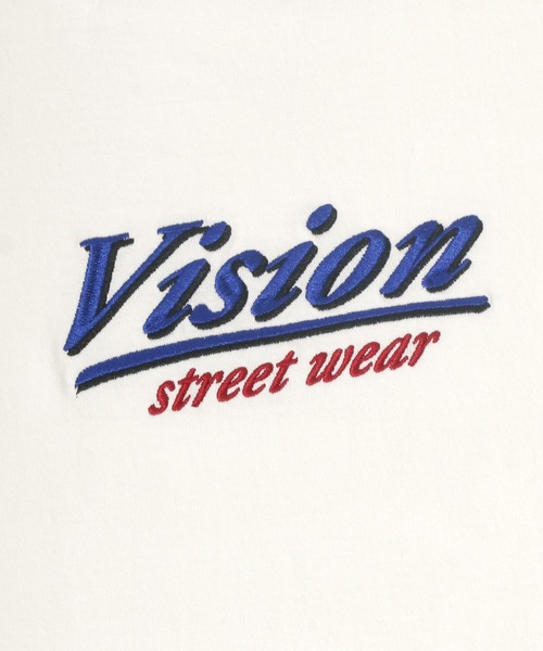 VISION STREET WEAR(ヴィジョンストリートウェア)の「VISION STREET WEAR/リブライン ロゴ刺繍ロンT(Tシャツ/カットソー・レディース・ホワイト/オフホワイト/ブルー/グリーン・LL/M/L)」の22枚目の写真