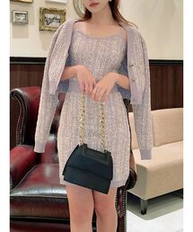 RESEXXY | ツイードニットキャミワンピース【セットアップ着用可能】(ワンピース)