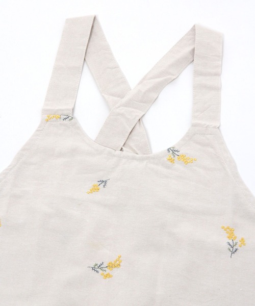 studio CLIP（スタディオクリップ）の「ミモザ刺繍被りエプロン（エプロン・レディース・ネイビー/ナチュラル/ラベンダー/グレー/グリーン・FREE）」の21枚目の写真