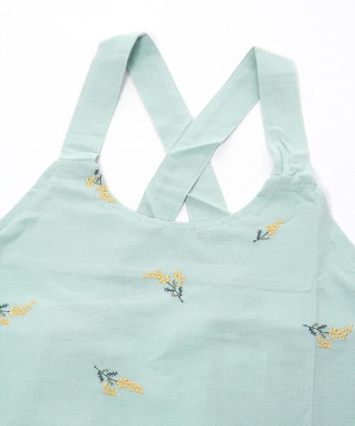 studio CLIP（スタディオクリップ）の「ミモザ刺繍被りエプロン（エプロン・レディース・ネイビー/ナチュラル/ラベンダー/グレー/グリーン・FREE）」の12枚目の写真