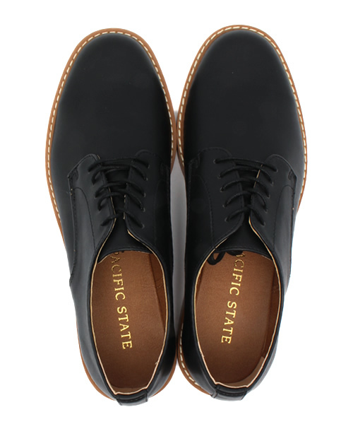 UNION STATION（ユニオンステーション）の「フェイクレザープレントゥ（ドレスシューズ・メンズ・ホワイト/ブラック・SMALL/MEDIUM/LARGE）」の5枚目の写真