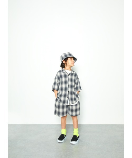 EAST END HIGHLANDERS(イーストエンドハイランダーズ)の「EAST END HIGHLANDERS / チェック ハーフパンツ <100-120cm>(その他パンツ・キッズ・ブラック/レッド・110/120)」の6枚目の写真