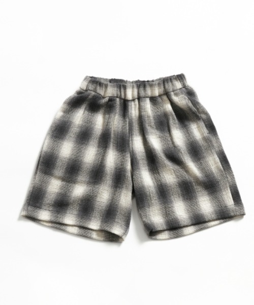 EAST END HIGHLANDERS(イーストエンドハイランダーズ)の「EAST END HIGHLANDERS / チェック ハーフパンツ <100-120cm>(その他パンツ・キッズ・ブラック/レッド・110/120)」の4枚目の写真