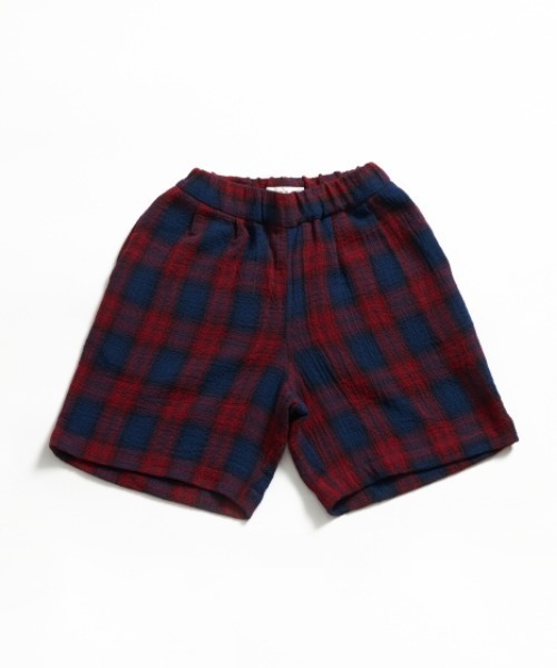 EAST END HIGHLANDERS(イーストエンドハイランダーズ)の「EAST END HIGHLANDERS / チェック ハーフパンツ <100-120cm>(その他パンツ・キッズ・ブラック/レッド・110/120)」の3枚目の写真
