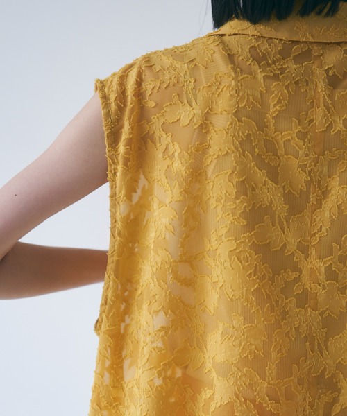 VACANCY(ヴァカンシー)の「SETUPヴィンテージレースジレ(ベスト・レディース・ブラック/イエロー・FREE)」の15枚目の写真