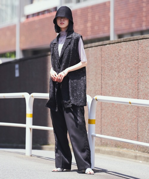 VACANCY(ヴァカンシー)の「SETUPヴィンテージレースジレ(ベスト・レディース・ブラック/イエロー・FREE)」の18枚目の写真