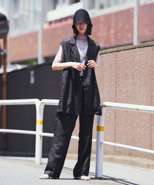 VACANCY(ヴァカンシー)の「SETUPヴィンテージレースジレ(ベスト・レディース・ブラック/イエロー・FREE)」の20枚目の写真