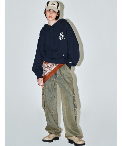 SCULPTOR（スカルプター）の「Flocking Symbol Logo Hoodie/フ