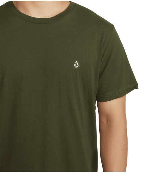 VOLCOM（ボルコム）の「APAC STONE BLANK SS（Tシャツ/カットソー・メンズ・モスグリーン/レッド・MEDIUM/LARGE）」の6枚目の写真