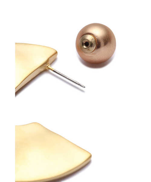 PINKY&DIANNE（ピンキーアンドダイアン）の「ラウンドプレートピアス（ピアス（両耳用）・レディース・ゴールド・ONE SIZE）」の10枚目の写真