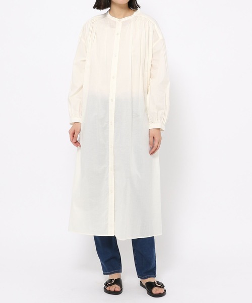 LEPSIM（レプシィム）の「軽やかコットンワンピース[2022春夏]　262891（ワンピース・レディース・ピンク/オフホワイト/ブラック/パープル系その他・FREE）」の7枚目の写真