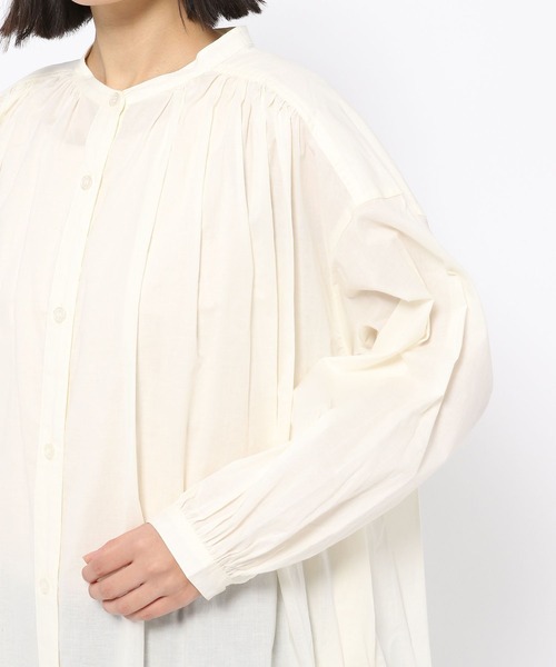 LEPSIM（レプシィム）の「軽やかコットンワンピース[2022春夏]　262891（ワンピース・レディース・ピンク/オフホワイト/ブラック/パープル系その他・FREE）」の14枚目の写真