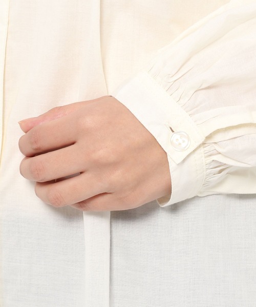 LEPSIM（レプシィム）の「軽やかコットンワンピース[2022春夏]　262891（ワンピース・レディース・ピンク/オフホワイト/ブラック/パープル系その他・FREE）」の15枚目の写真