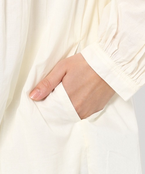 LEPSIM（レプシィム）の「軽やかコットンワンピース[2022春夏]　262891（ワンピース・レディース・ピンク/オフホワイト/ブラック/パープル系その他・FREE）」の16枚目の写真