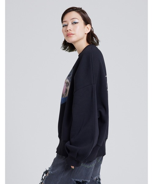 Little sunny bite（リトルサニーバイト）の「Brigitte Bardot x little sunny bite Photo big sweat（スウェット・レディース・ホワイト/ブラック/ブルー・SMALL/MEDIUM）」の4枚目の写真