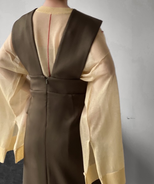 Solace（ソレイス）の「シアーライン微ラメニットトップス（ニット/セーター・レディース・ブラック/ベージュ/オフホワイト・FREE）」の19枚目の写真