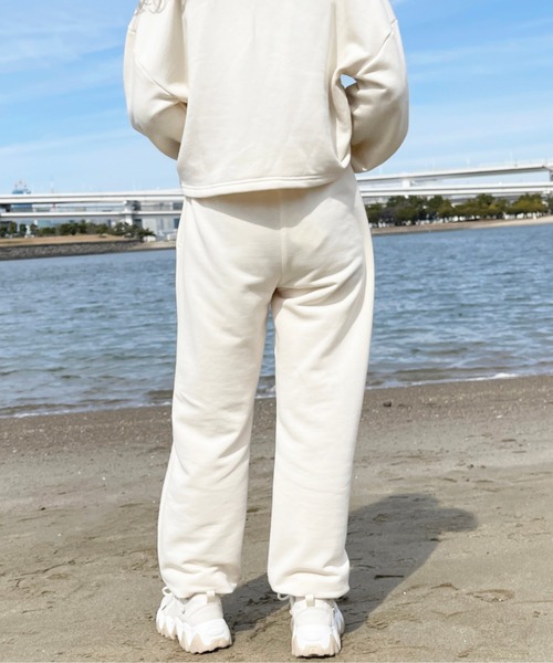 apres jour(アプレジュール)の「【セットアップ可能】スウェットロングパンツ【ZOZOTOWN限定アイテム】(その他パンツ・レディース・スミクロ/ピンク/アイボリー/オートミール・フリー/X-LARGE)」の11枚目の写真