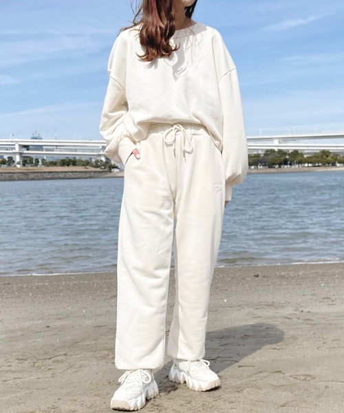 apres jour(アプレジュール)の「【セットアップ可能】スウェットロングパンツ【ZOZOTOWN限定アイテム】(その他パンツ・レディース・スミクロ/ピンク/アイボリー/オートミール・フリー/X-LARGE)」の20枚目の写真