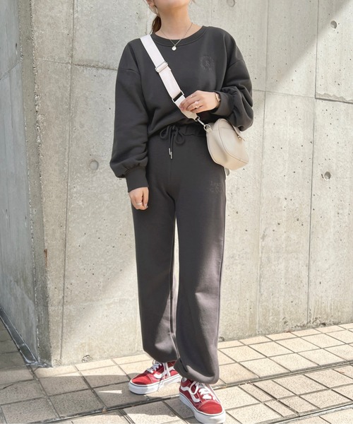 apres jour(アプレジュール)の「【セットアップ可能】スウェットロングパンツ【ZOZOTOWN限定アイテム】(その他パンツ・レディース・スミクロ/ピンク/アイボリー/オートミール・フリー/X-LARGE)」の7枚目の写真