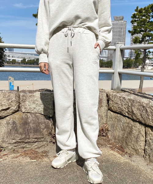 apres jour(アプレジュール)の「【セットアップ可能】スウェットロングパンツ【ZOZOTOWN限定アイテム】(その他パンツ・レディース・スミクロ/ピンク/アイボリー/オートミール・フリー/X-LARGE)」の8枚目の写真