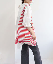 HOLLINGWORTH COUNTRY OUTFITTERS | 【Hollingworth country outfitters】ストライプ×ペイズリーBIGショッパーバッグ(ショルダーバッグ)