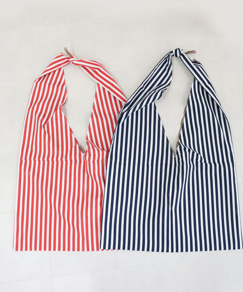 HOLLINGWORTH COUNTRY OUTFITTERS(ホリングワース カントリーアウトフィッターズ)の「【Hollingworth country outfitters】ストライプ×ペイズリーBIGショッパーバッグ(ショルダーバッグ・レディース・レッド系その他/ブルー系その他7・FREE)」の11枚目の写真