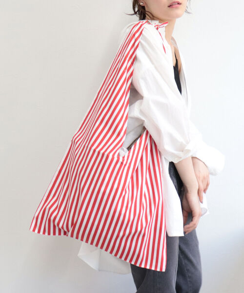 HOLLINGWORTH COUNTRY OUTFITTERS(ホリングワース カントリーアウトフィッターズ)の「【Hollingworth country outfitters】ストライプ×ペイズリーBIGショッパーバッグ(ショルダーバッグ・レディース・レッド系その他/ブルー系その他7・FREE)」の18枚目の写真