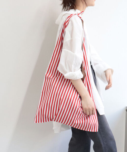 HOLLINGWORTH COUNTRY OUTFITTERS(ホリングワース カントリーアウトフィッターズ)の「【Hollingworth country outfitters】ストライプ×ペイズリーBIGショッパーバッグ(ショルダーバッグ・レディース・レッド系その他/ブルー系その他7・FREE)」の17枚目の写真