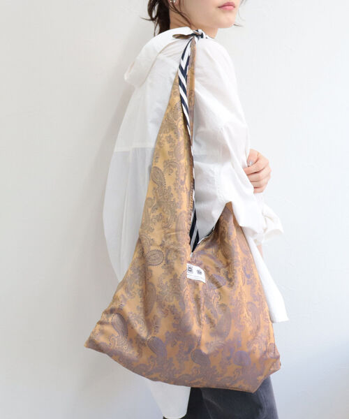 HOLLINGWORTH COUNTRY OUTFITTERS(ホリングワース カントリーアウトフィッターズ)の「【Hollingworth country outfitters】ストライプ×ペイズリーBIGショッパーバッグ(ショルダーバッグ・レディース・レッド系その他/ブルー系その他7・FREE)」の14枚目の写真