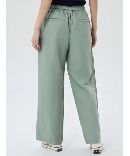 GAP（ギャップ）の「FREE&FLOW リネンハイライズワイドストレートパンツ（その他パンツ・レディース・ブラック/その他/グリーン・L/XXS/M/XS/S）」の17枚目の写真